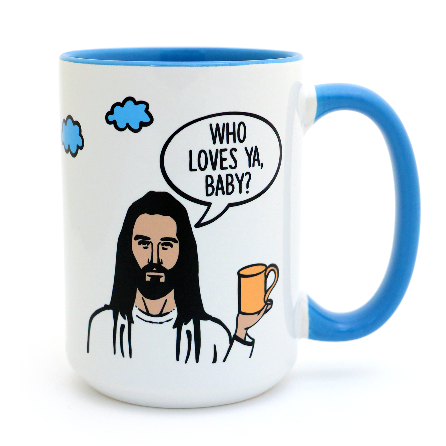 Jesus Mug - Who Loves Ya Baby 15 oz