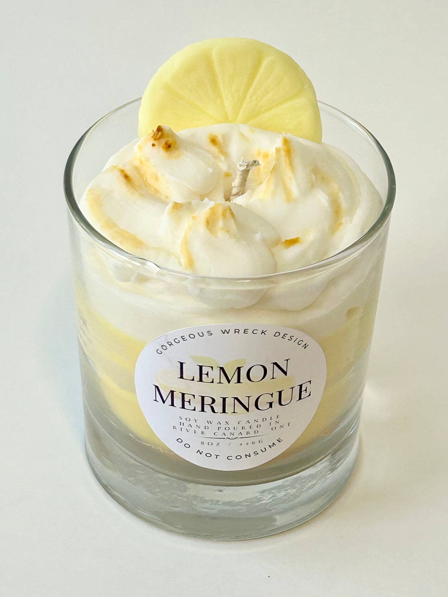 Lemon Meringue Pie Dessert Candle