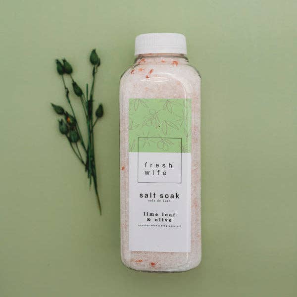 Lime Leaf & Olive Salt Soak