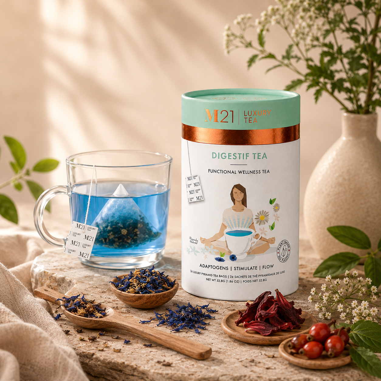 Digestif Luxury Herbal Tea | Canadian | 24ct
