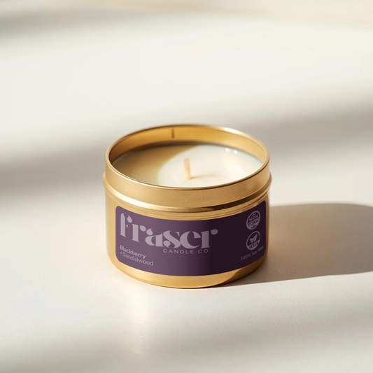 Blackberry + Sandalwood - Soy Wax Candle