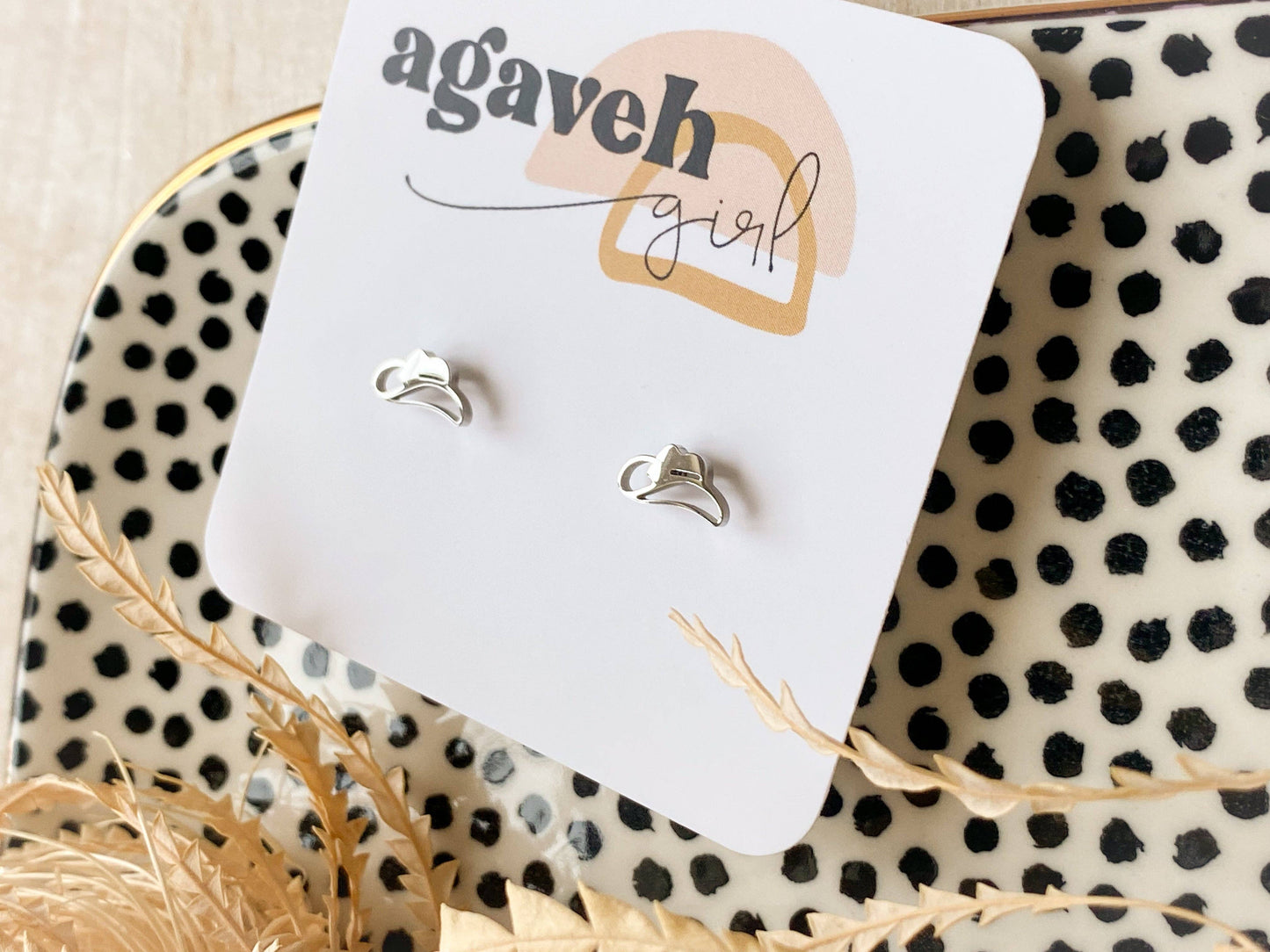 Simple Western Studs: Boot Gold