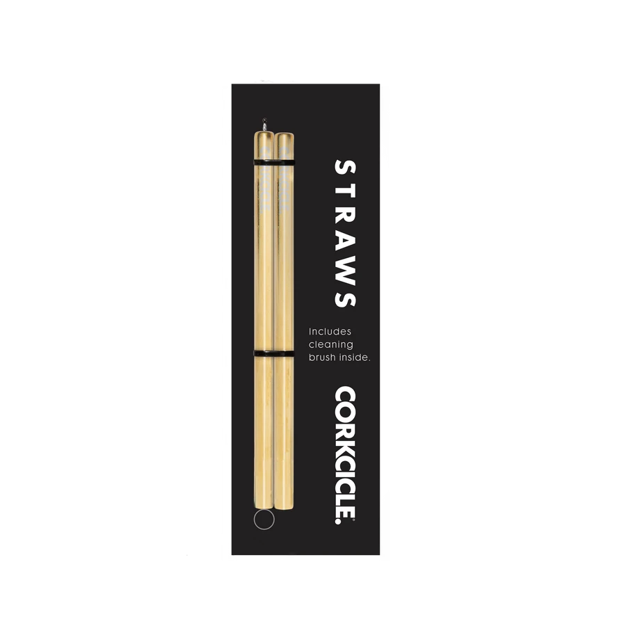 Cocktail Straws - 2 Pack - Gold