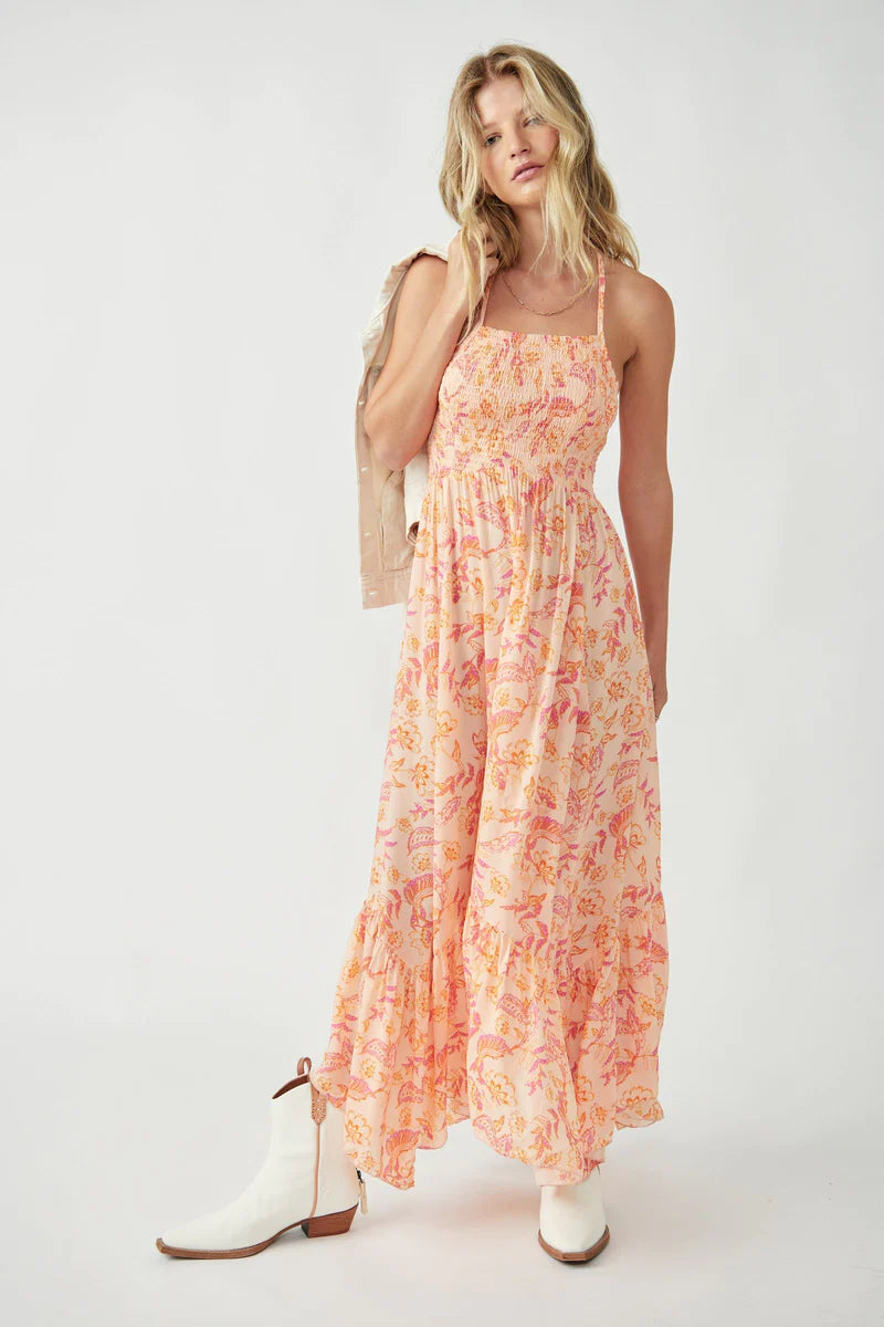 Heat Wave Printed Maxi Slip