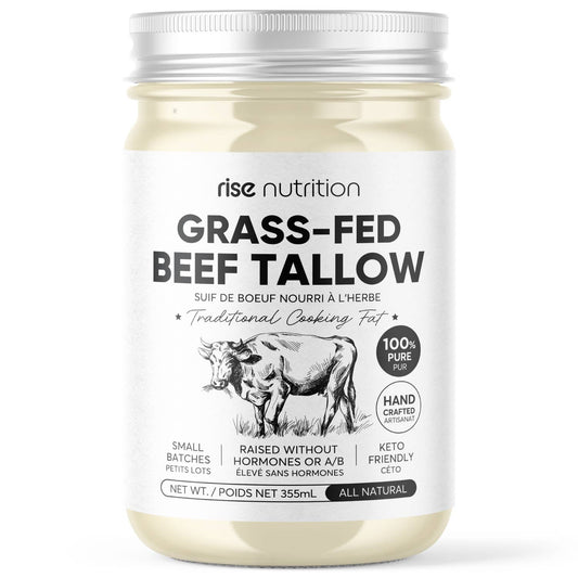Grass-Fed Beef Tallow - Canadian, Paleo, Keto |12 oz, 355ml