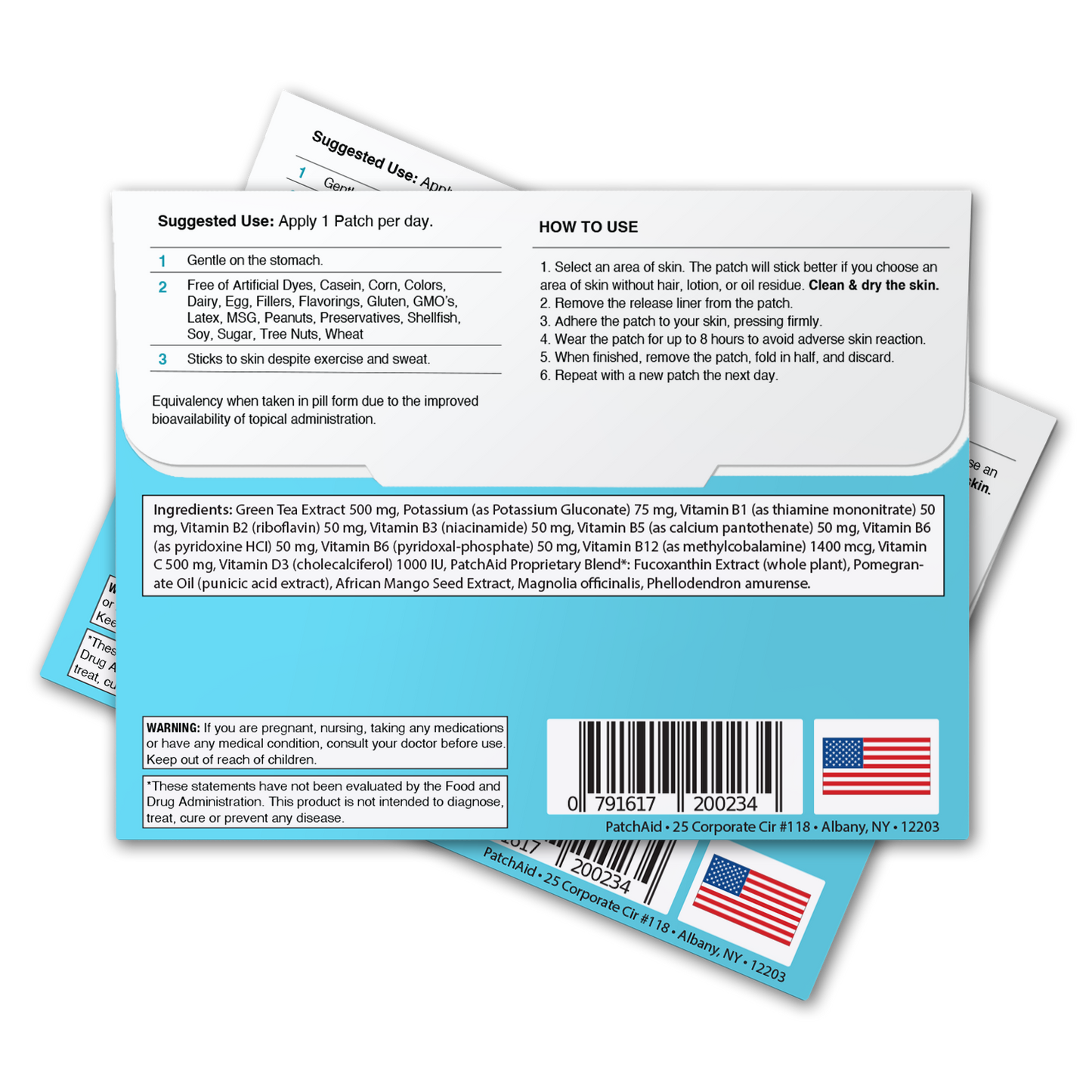 Metabolism Plus Patch - Energy & Metabolic Health Support: 12-Pack with Display Case