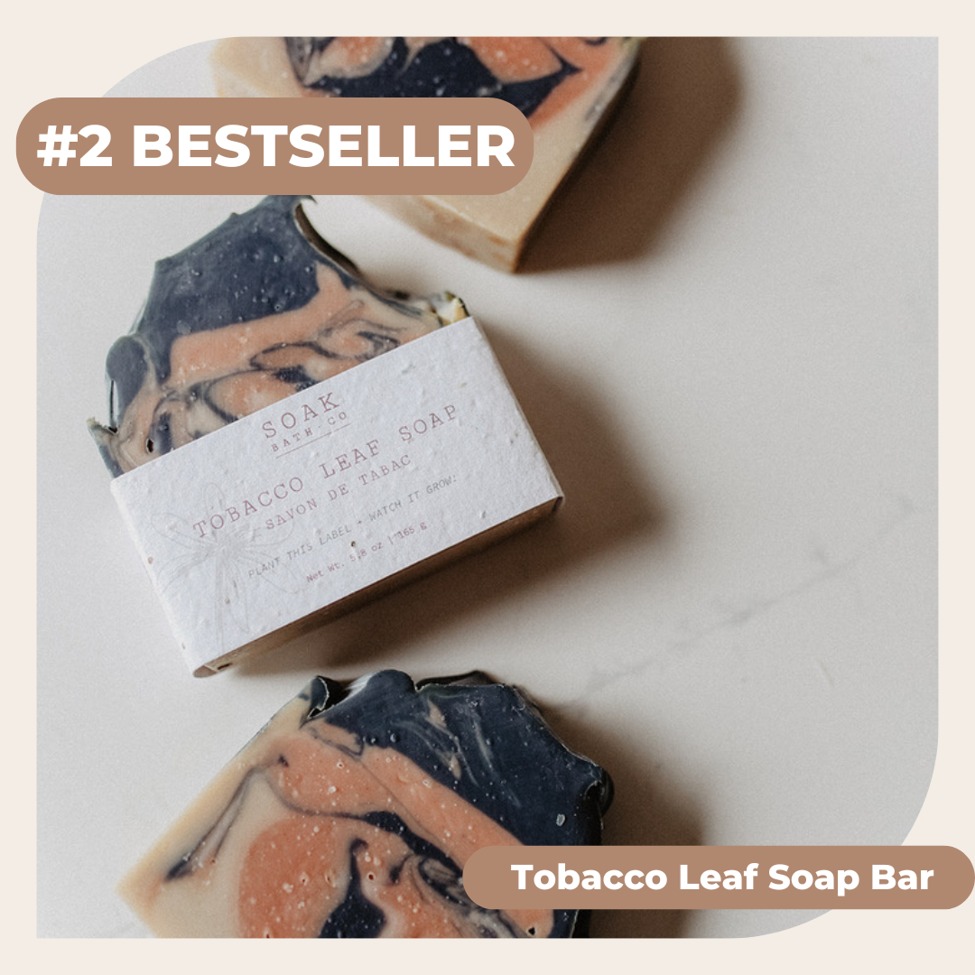 Tobacco Leaf Soap Bar - #2 Bestseller - Canadian Handmade
