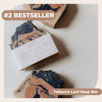 Tobacco Leaf Soap Bar - #2 Bestseller - Canadian Handmade