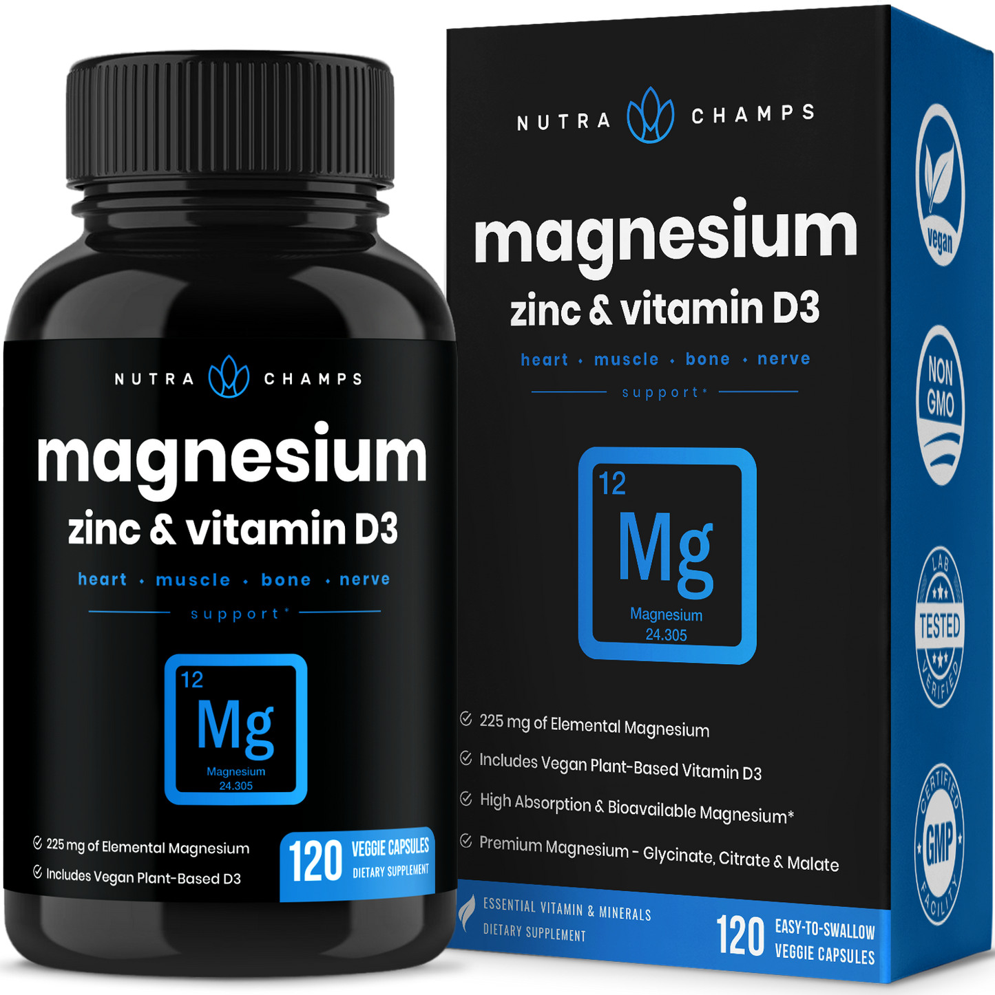 Magnesium, Zinc & Vitamin D3