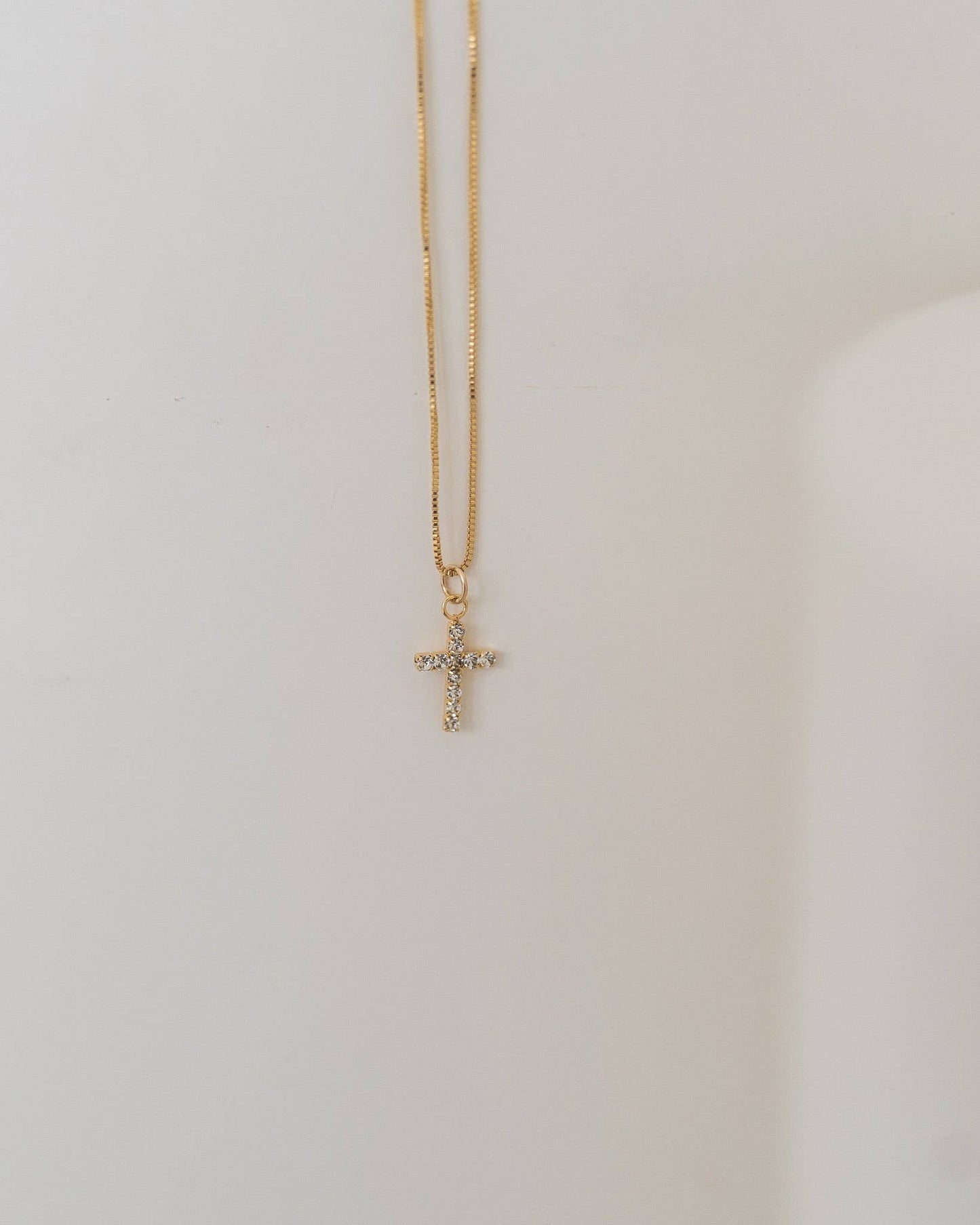 Diamond Cross Necklace: 16