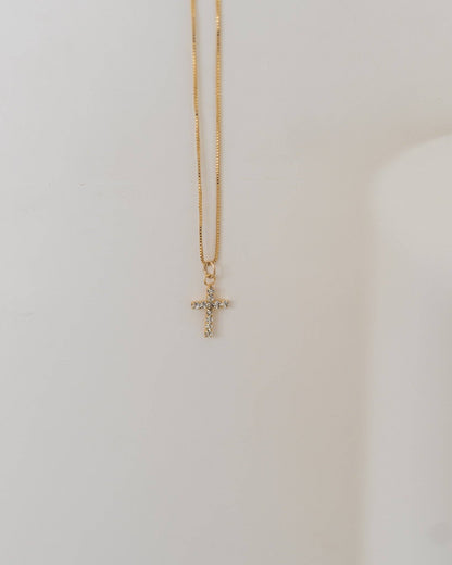Diamond Cross Necklace: 16