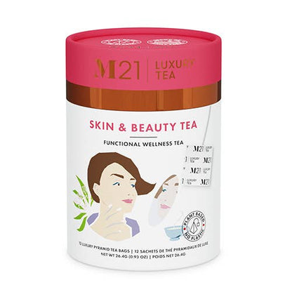 Skin & Beauty Luxury Herbal Tea | Canadian | 12/24 Tea Bags: Large