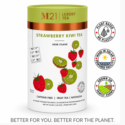 Strawberry Kiwi Luxury Herbal Tea | Canadian | 24ct