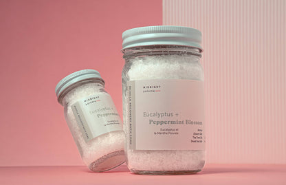 Eucalyptus + Peppermint Blossom Muscle Recovery Bath Soak: 12 oz