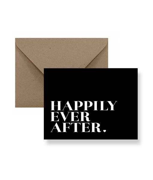 Happily Ever After Wedding Card