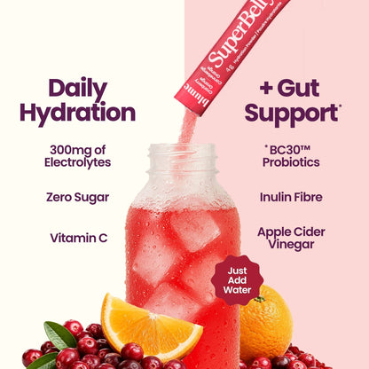 SuperBelly Cranberry Orange | Electrolytes | Gut Health