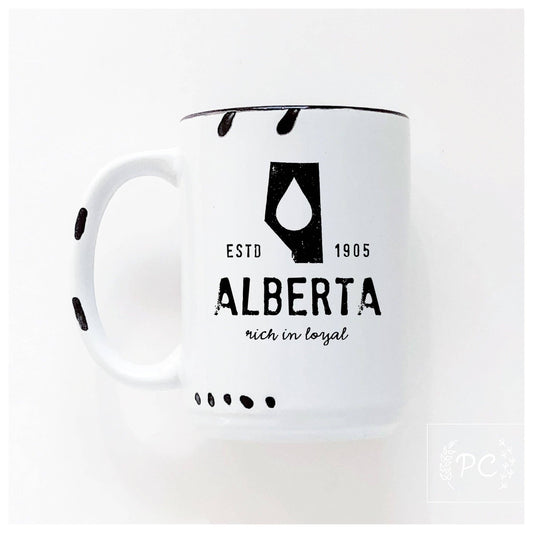 Alberta | ceramic mug: White