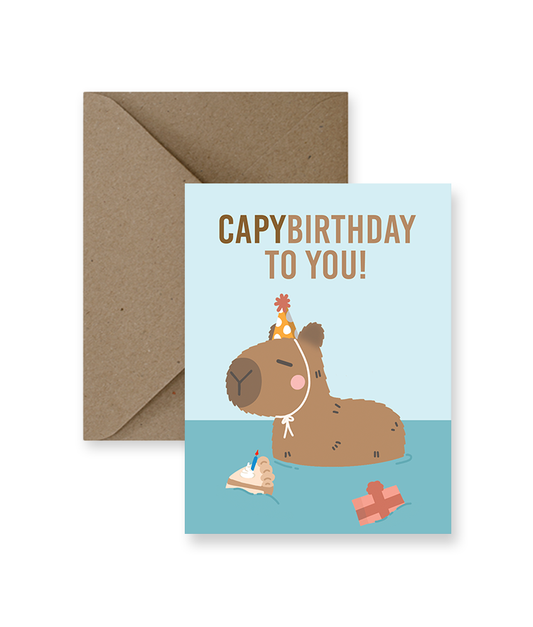 Capybirthday Card