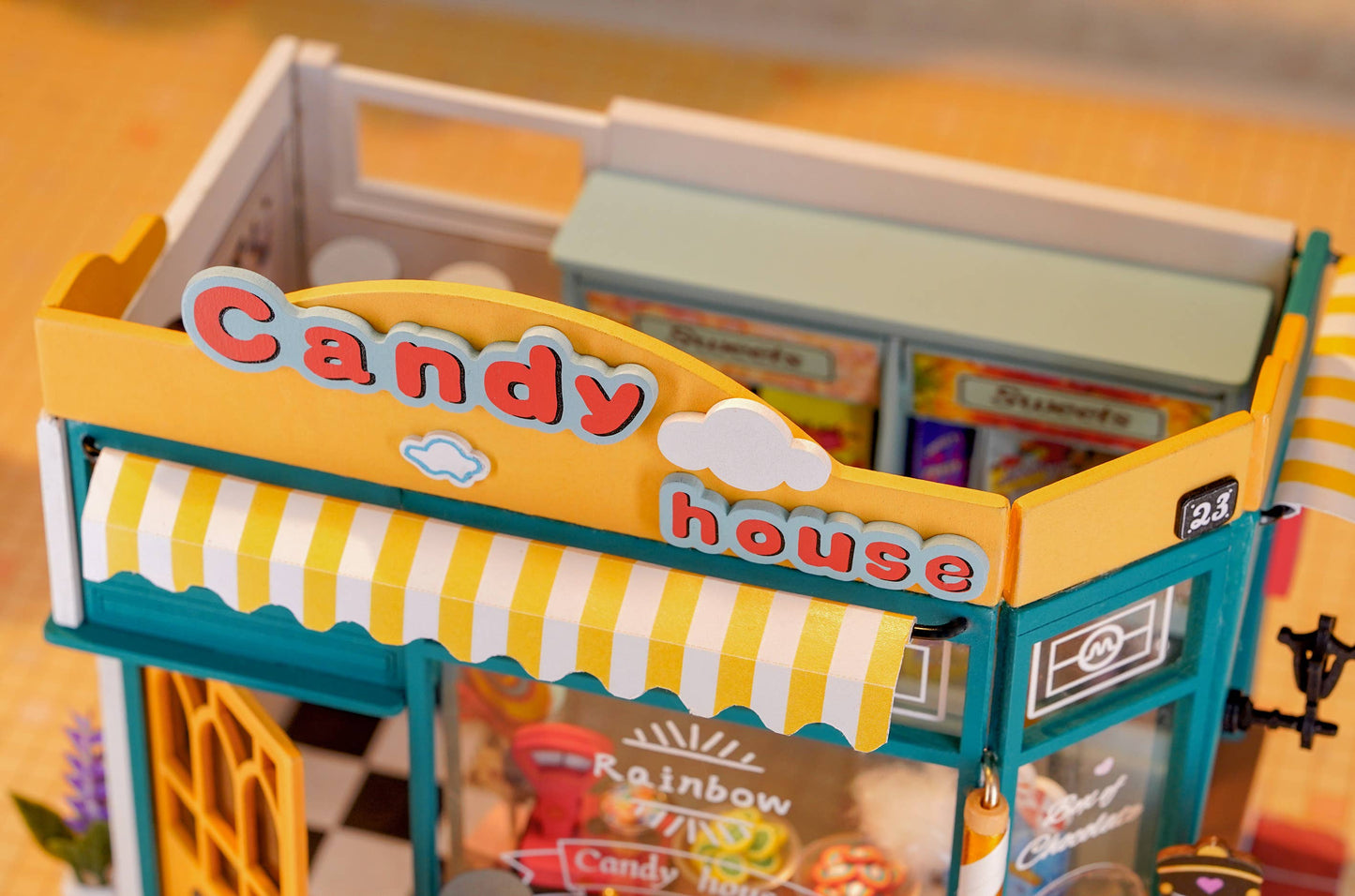 DIY Miniature House Kit: Rainbow Candy House