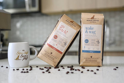 Wake & Wag | Light Roast | 1lb Bag | Organic Coffee: Whole bean