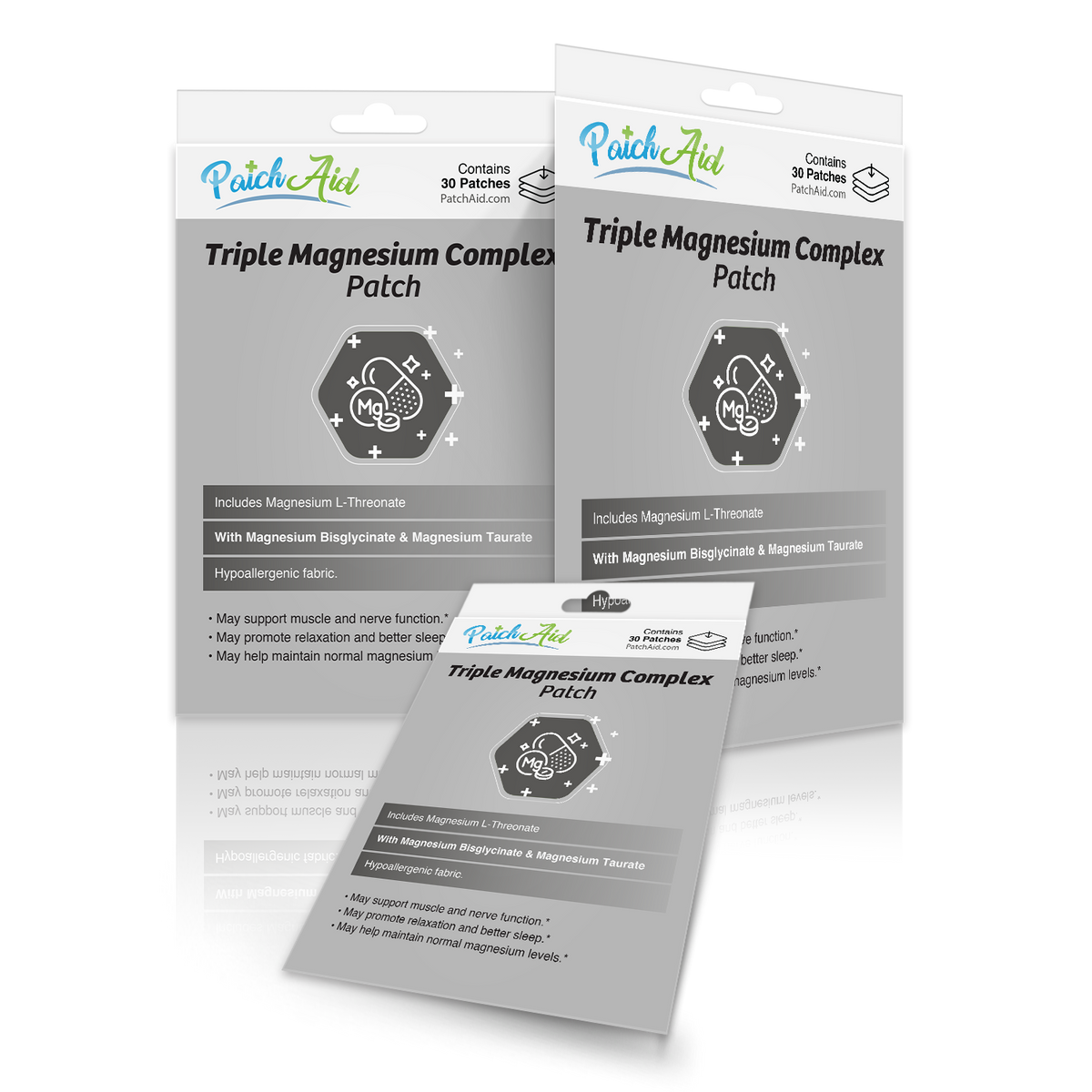 Triple Magnesium Complex Patch - Relaxation & Muscle Support: 1-Pack