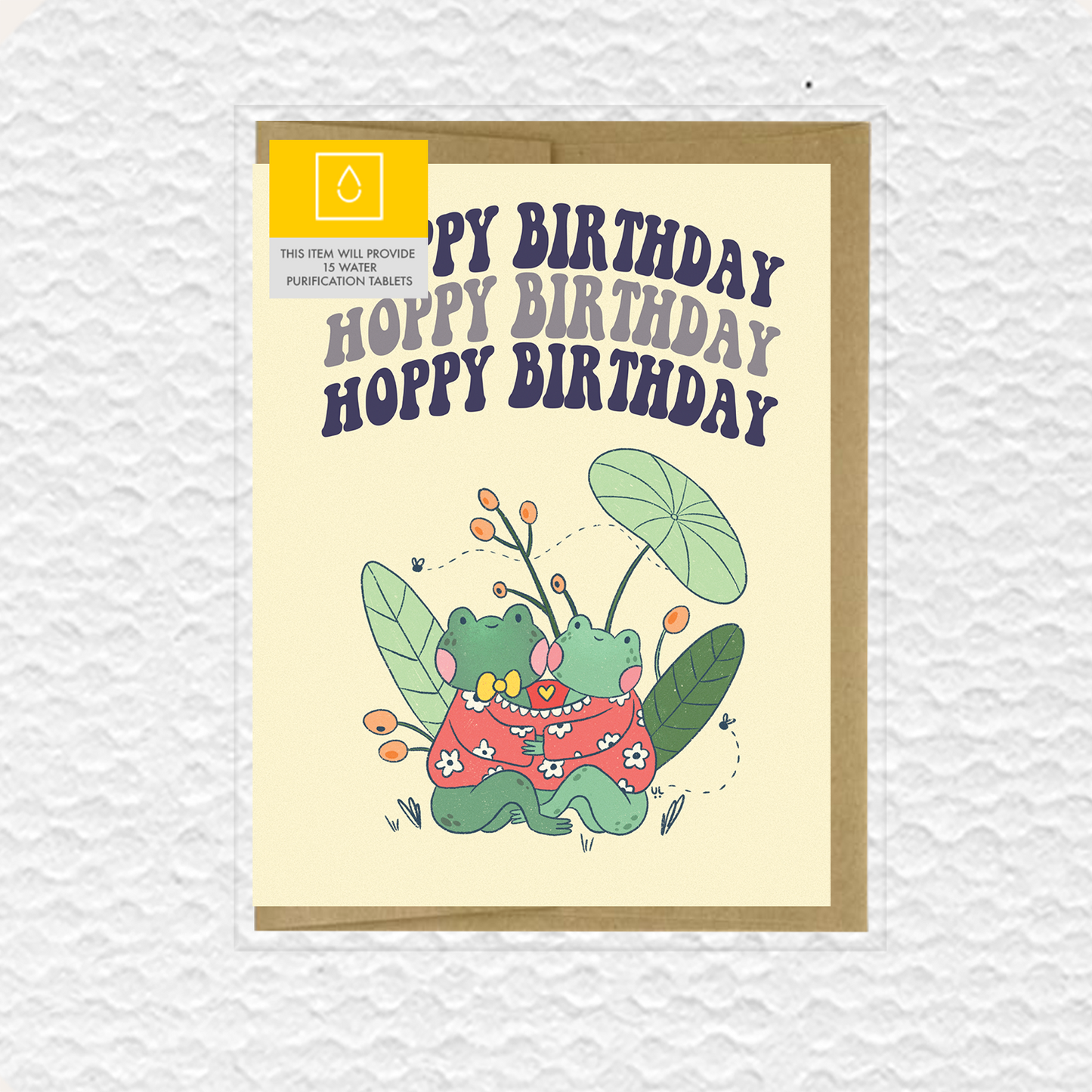 Hoppy Birthday Frogs Card