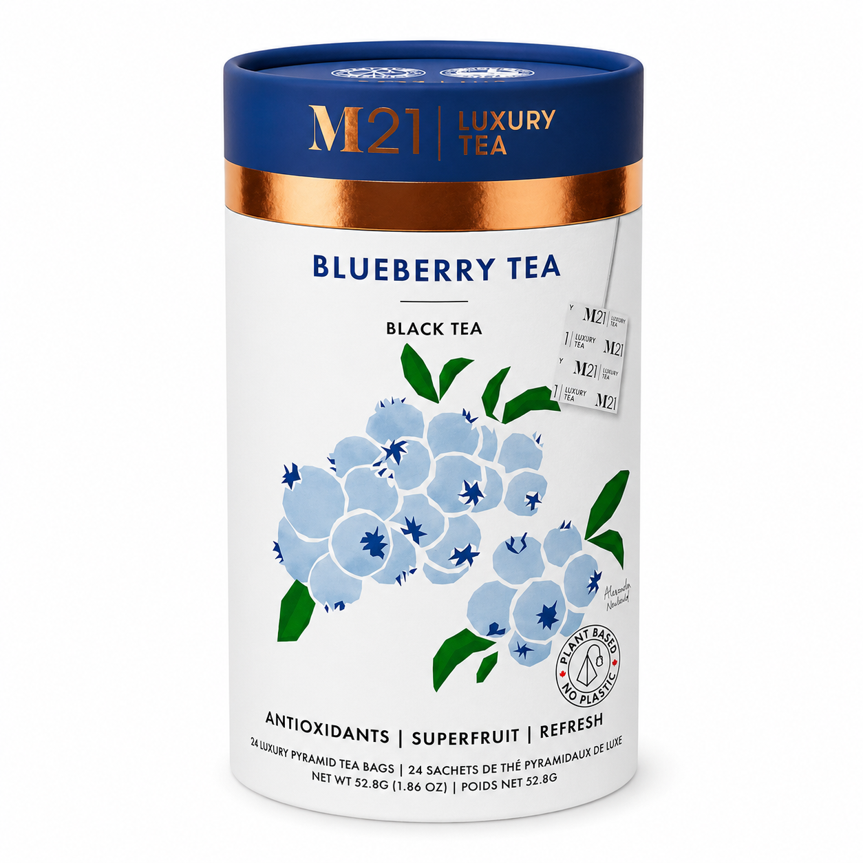 Blueberry Luxury Black Tea | Canadian | 24ct