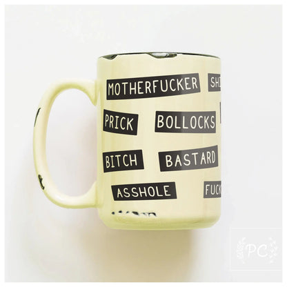 Sweary insults | ceramic mug: Orange