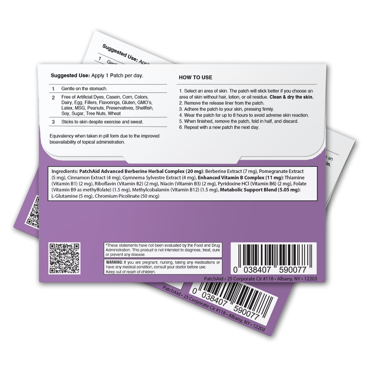 Berberine Patch – GLP-1 Support & Appetite Control: One Patch