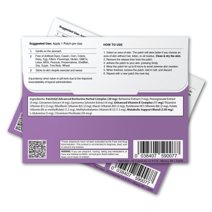 Berberine Patch – GLP-1 Support & Appetite Control: One Patch