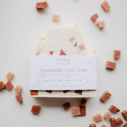Champagne Love Soap Bar - Canadian Made