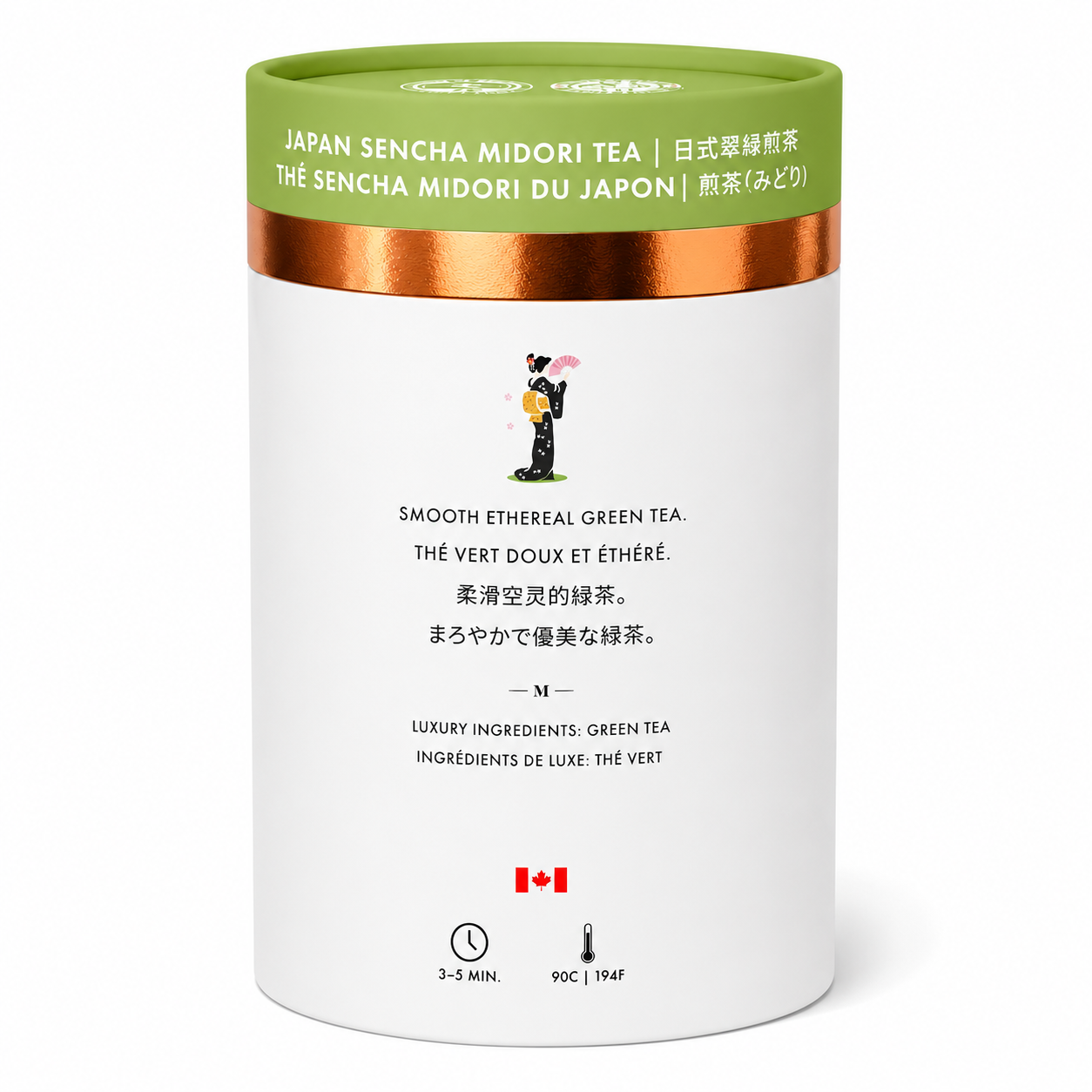 Sencha Midori Luxury Green Tea | Canadian | 24ct