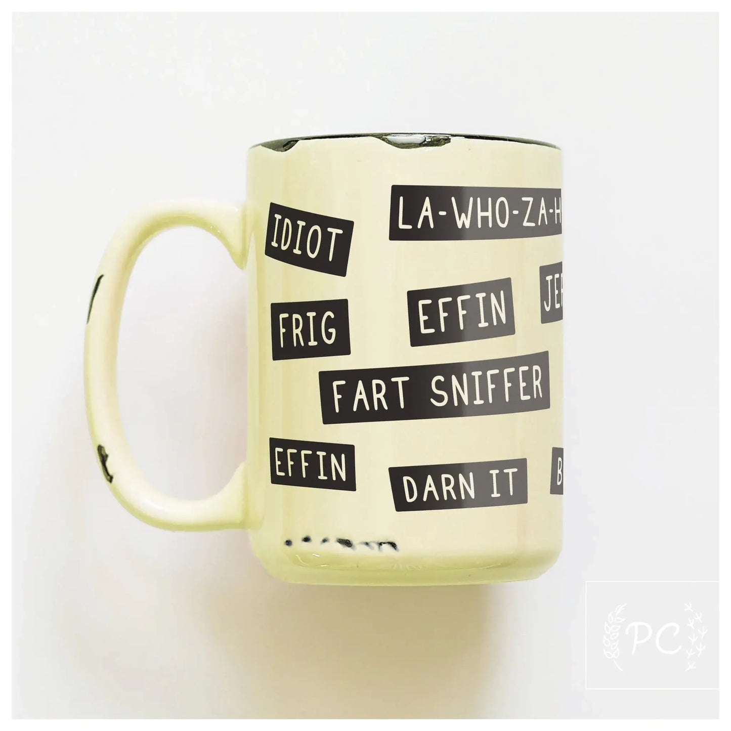 Pg rated insults | ceramic mug: Green