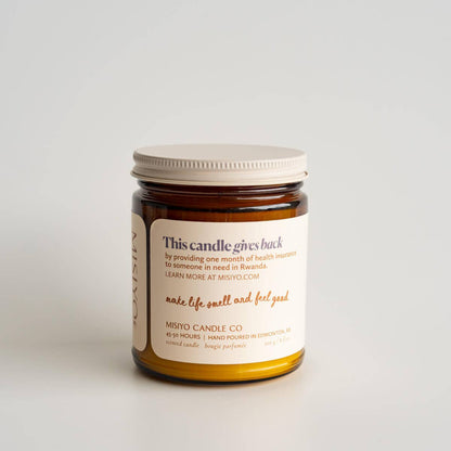 Rosewood + Amethyst | Canadian Beeswax Candle