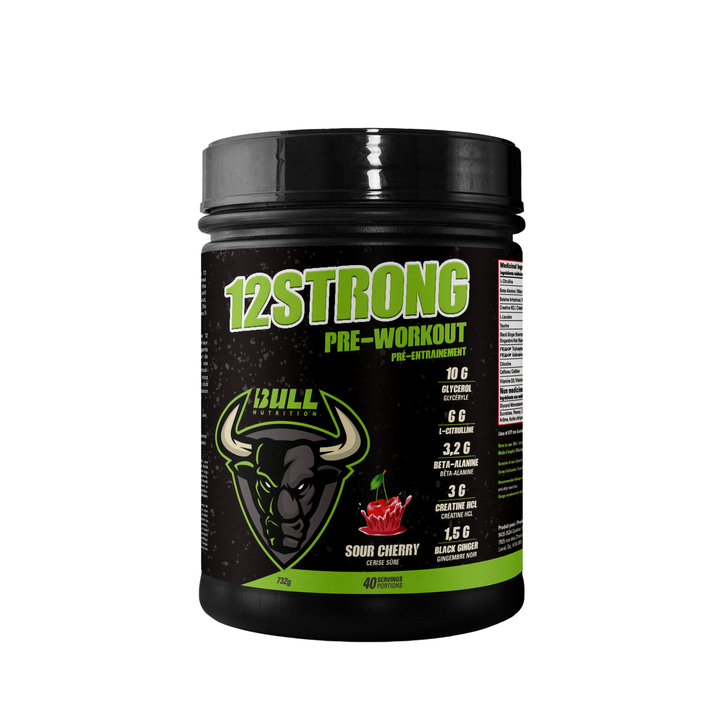 12 STRONG Pre-Workout – Sour Cherry