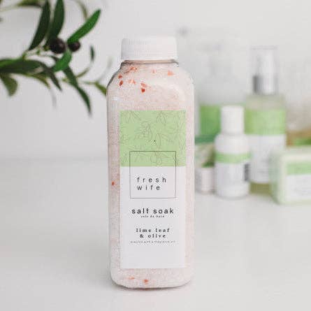Lime Leaf & Olive Salt Soak