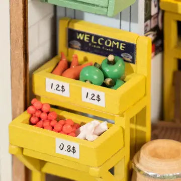 DIY Miniature House Kit: Morning Fruit Store