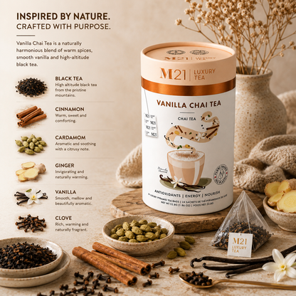 Vanilla Chai Luxury Black Tea | Canadian | 24ct