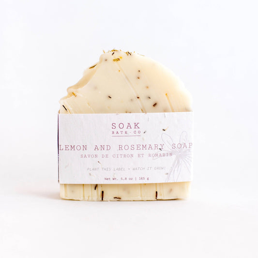 Lemon and Rosemary Soap - Canadian Made - No Tariffs