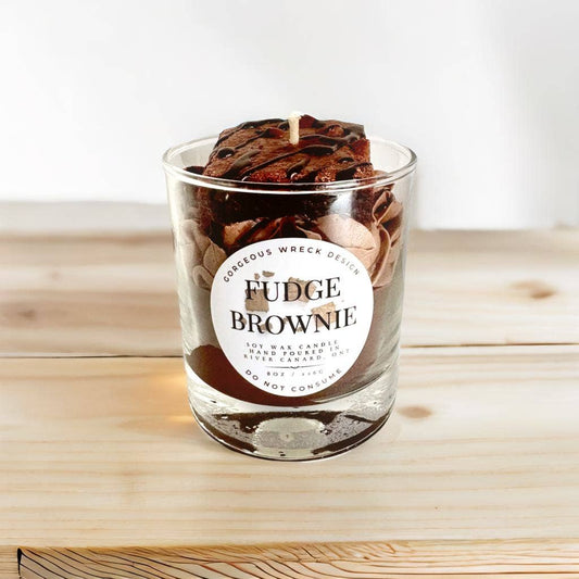 Fudge Brownie Dessert Candle