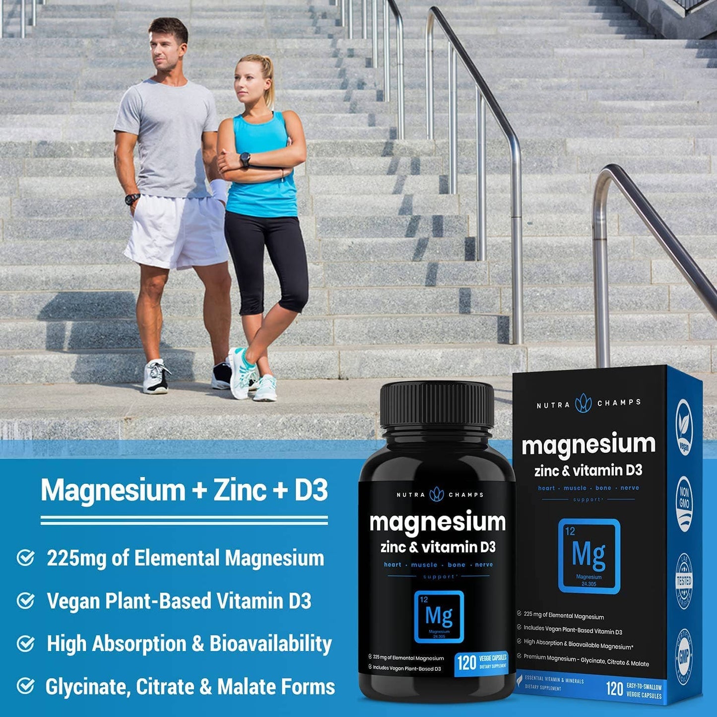 Magnesium, Zinc & Vitamin D3