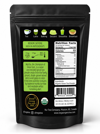 Japanese Matcha Green Tea Powder | Organic | Canadian | 40g