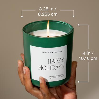 Under the Mistletoe 15 oz Soy Matte Candle- Christmas Decor