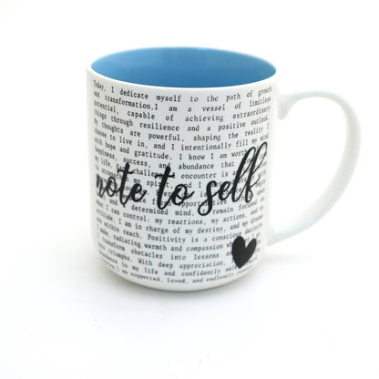 Note To Self, Positive Affirmations, Self care self love mug