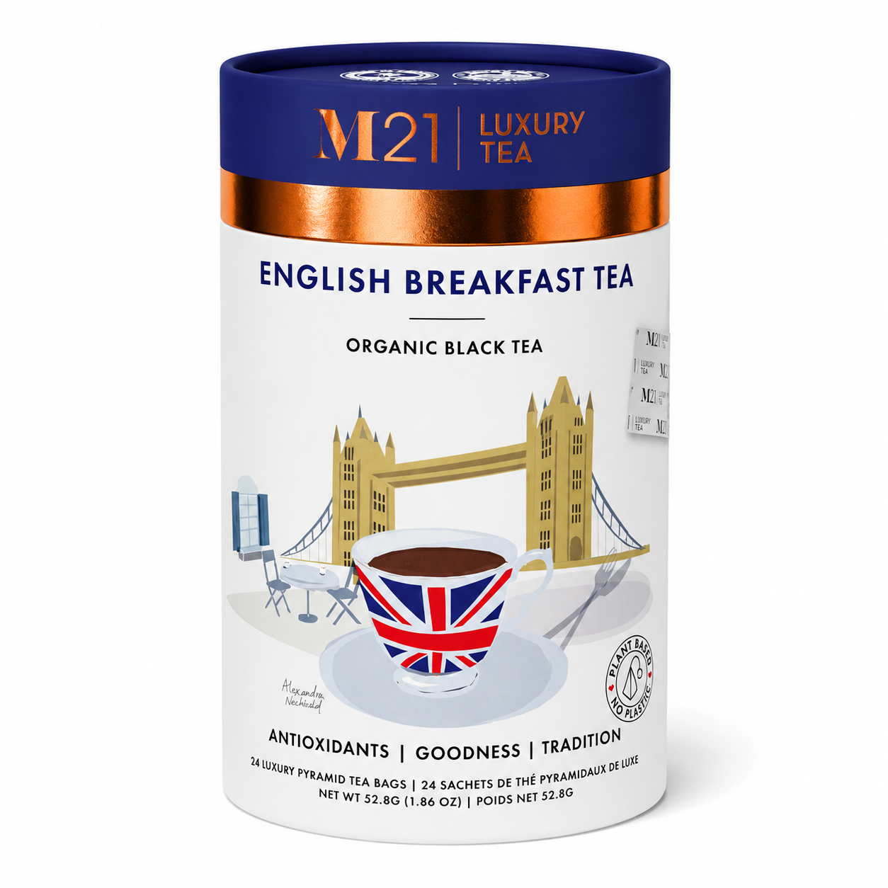 English Breakfast Luxury Black Tea | Canadian | Organic 24ct