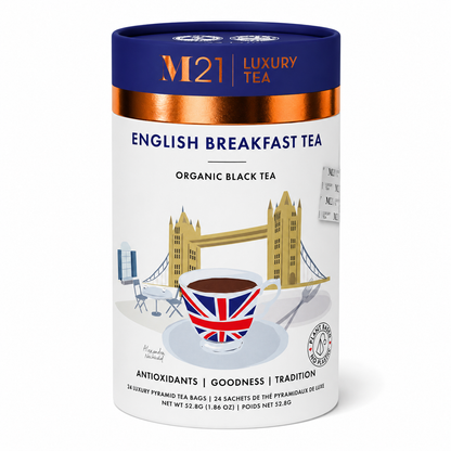 English Breakfast Luxury Black Tea | Canadian | Organic 24ct