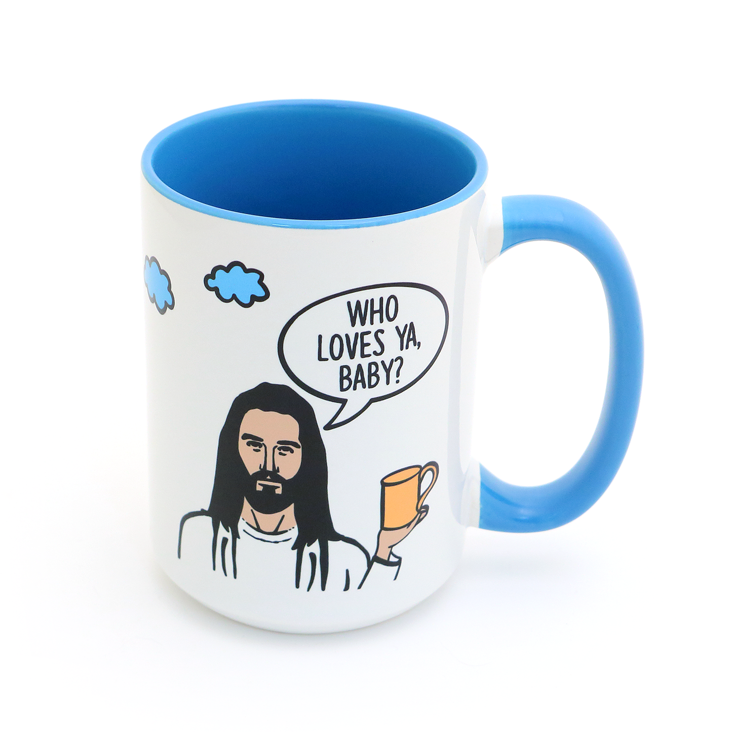 Jesus Mug - Who Loves Ya Baby 15 oz