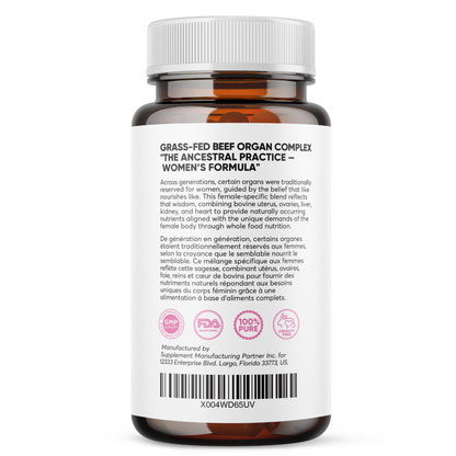 Rise Nutrition Female Optimized Beef Organs 60ct