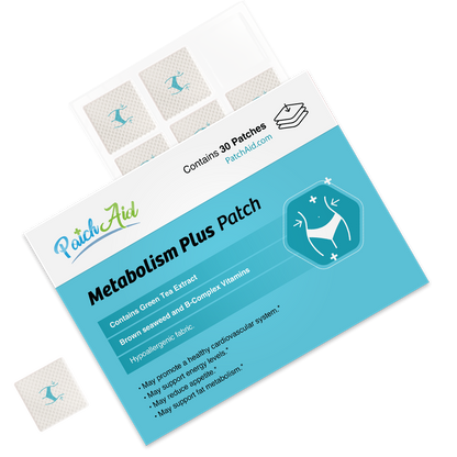 Metabolism Plus Patch - Energy & Metabolic Health Support: 12-Pack with Display Case