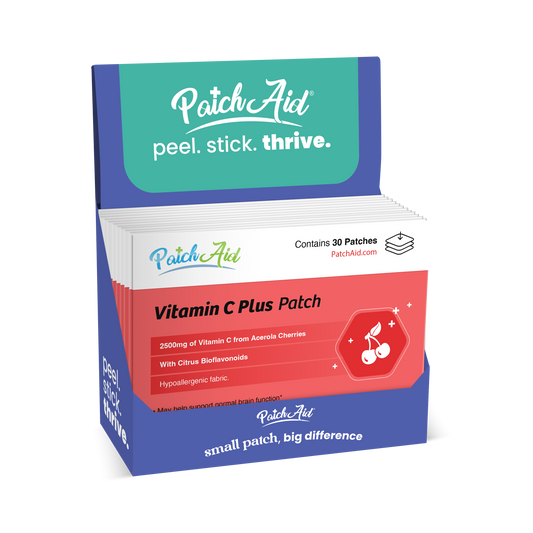Vitamin C Plus Patch - Antioxidant Support & Immune Boost: 12-Pack with Display Case